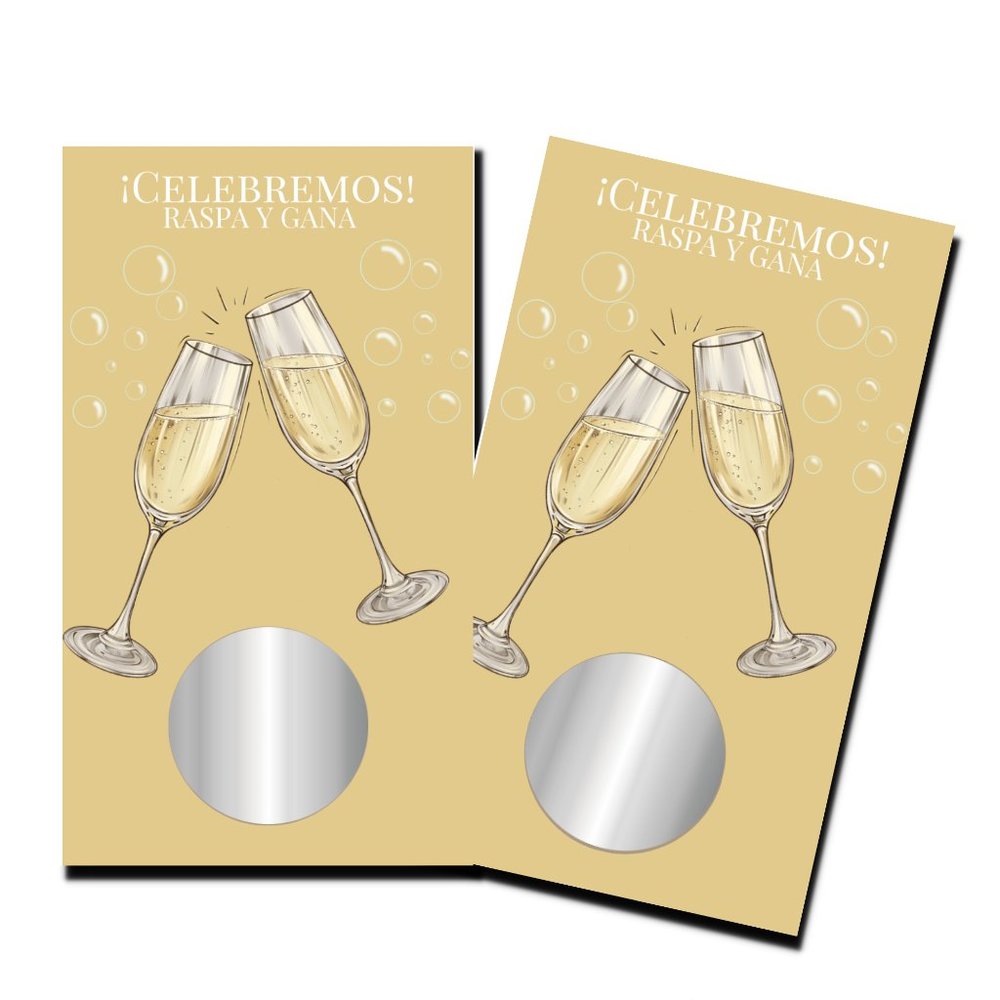Bachelorette Party - Celebremos - 50 Scratch Off Cards - Bridal Shower Games